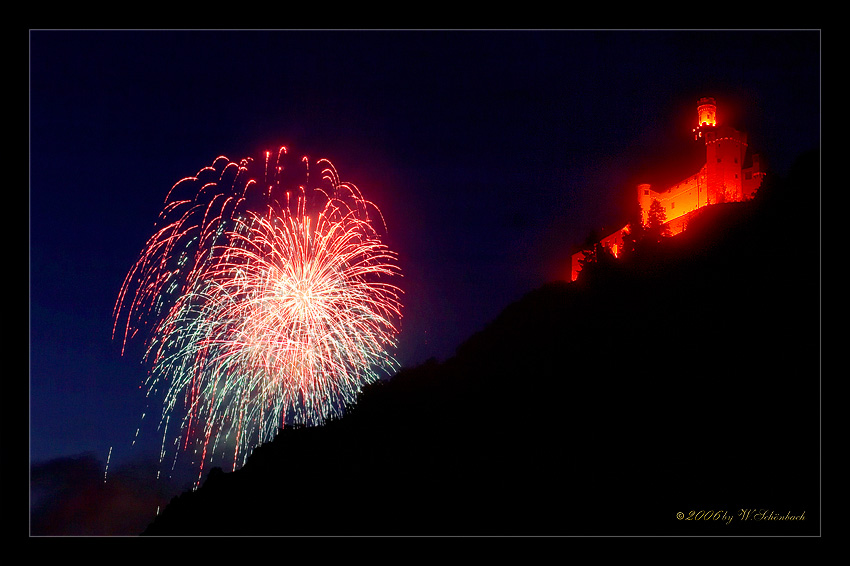 Rhein in Flammen in Braubach