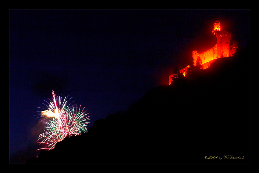 Rhein in Flammen in Braubach