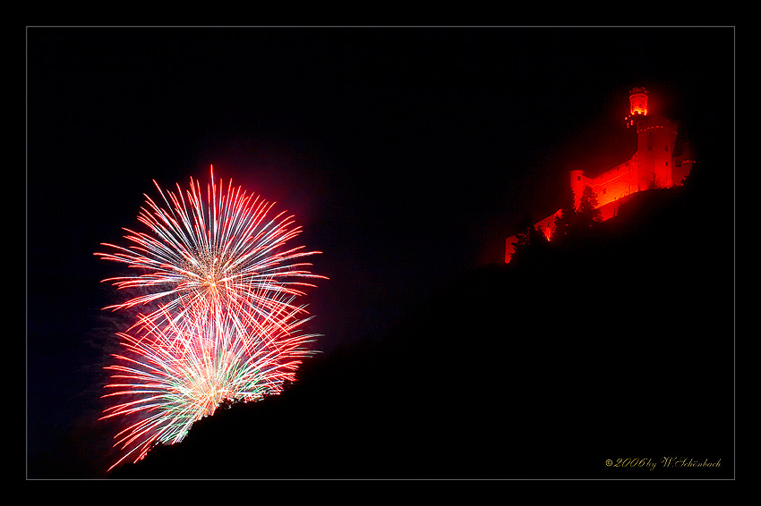 Rhein in Flammen in Braubach