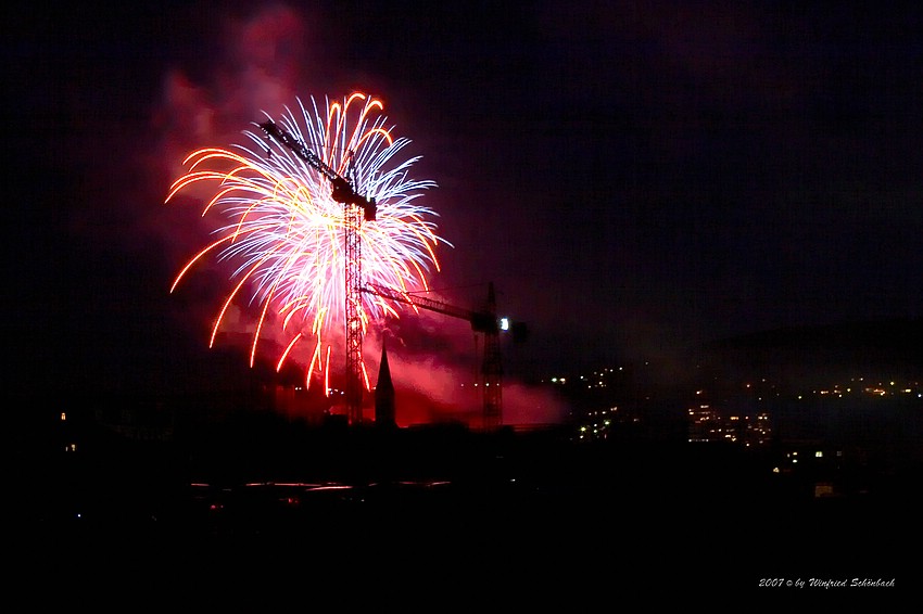 Rhein im Feuerzauber in Bingen, Burg Klopp ( 04 )