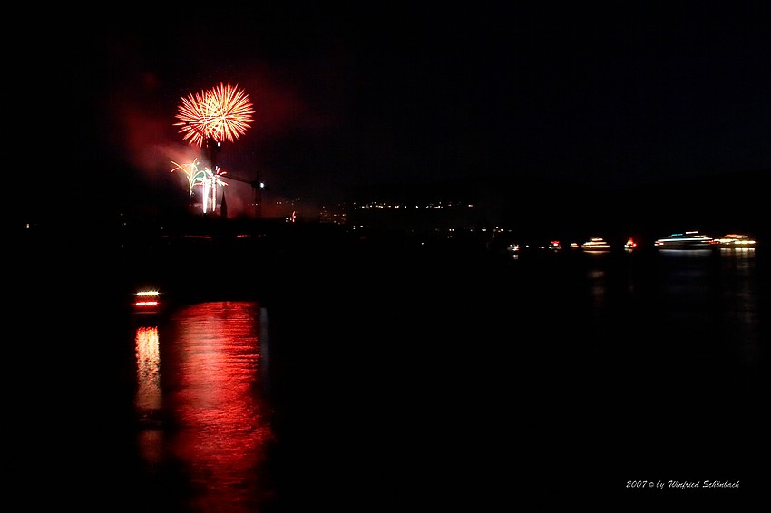 Rhein im Feuerzauber in Bingen, Burg Klopp ( 07 )